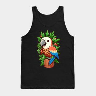 Tropical Harmony: Pineapple Parrot Paradise Tank Top